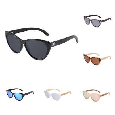 Fashionable Cat Eye Framed Sunglasses with UV Protection