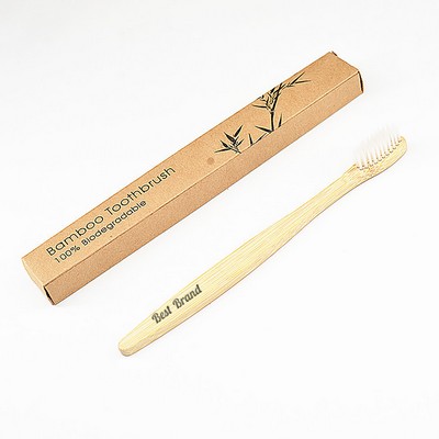 Biodegradable Bamboo Soft-Bristle Toothbrush