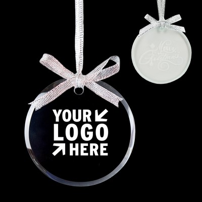 Clear Crystal Ornament