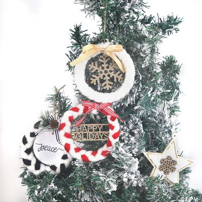 Christmas Tree Decoration Wooden Ornament