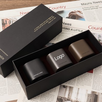 Set of 3 Scented Soy Candles Gift Set