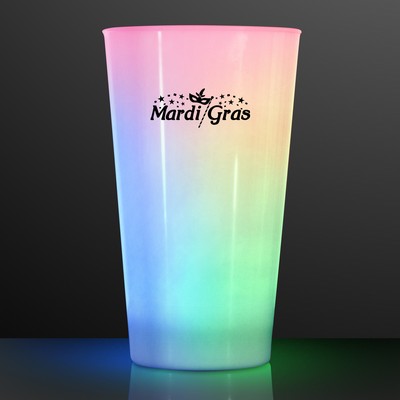 16 Oz. LED Multicolor Color Change Glow Party Cups - PRINTED