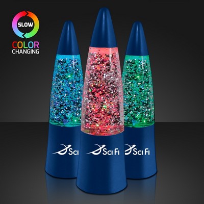 Blue LED Glitter Lamp - PRINTED