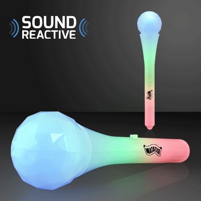 Microphone Toy Light Wand, Sound Sensitive LEDs - PRINTED