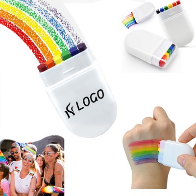 6-Color Rainbow Face Painting Crayons