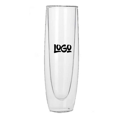 5 oz Clear Stemless Champagne Flute Glasses