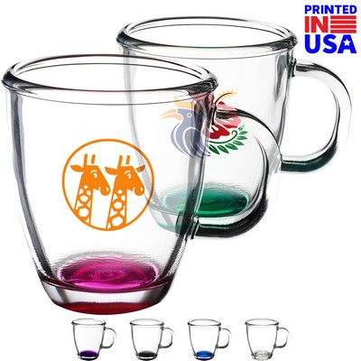 11.75 oz. Tapered Glass Coffee Mugs w/ Custom Imprint