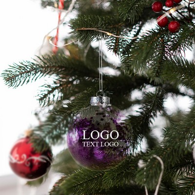 Shatter Resistant Confetti Holiday Ornaments