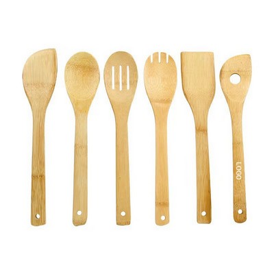 6 pcs Bamboo Kitchen Tool Set