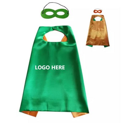 Adult Hero Cape w/Eye Mask
