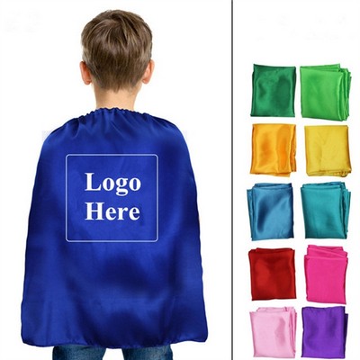 Kid Cape with Hook-and-loop Fastener
