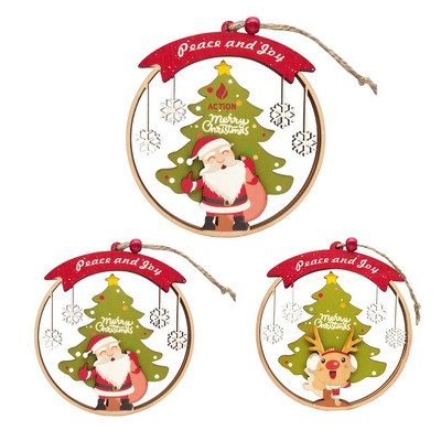 Christmas Wooden Pendant