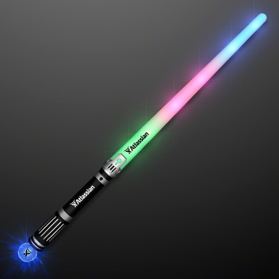 Short Saber Light Staff with Crystal Ball Handle - PRINTED