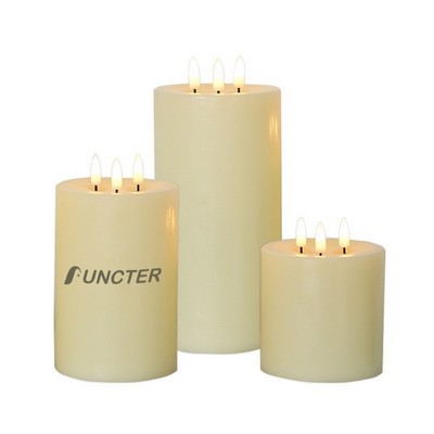 Electronic Candle Remote Control 3 Head 4 x 10"