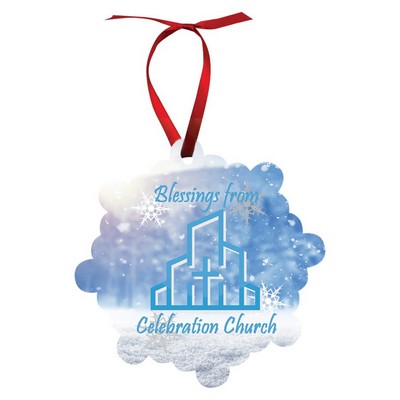 Gloss Unisub Aluminum London Ornament, 2 sided