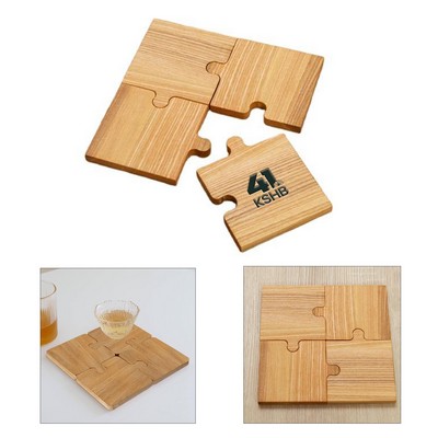 4 Piece Puzzle Coaster Set