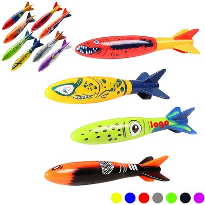 8-Pack Shark Underwater Diving Torpedo Toys