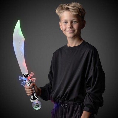 23" LED Pirate Sword w/Flashing Color Lights