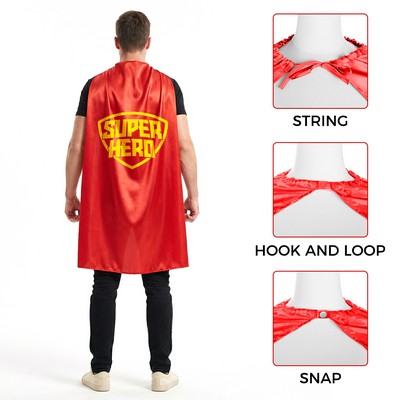 Adult Satin Superhero Cape