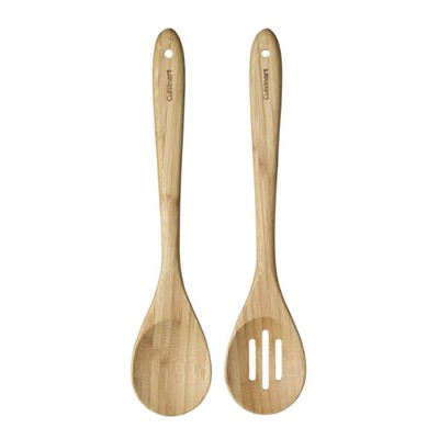 Cuisinart® Set of Two Bamboo Spoons (Solid and Slotted)