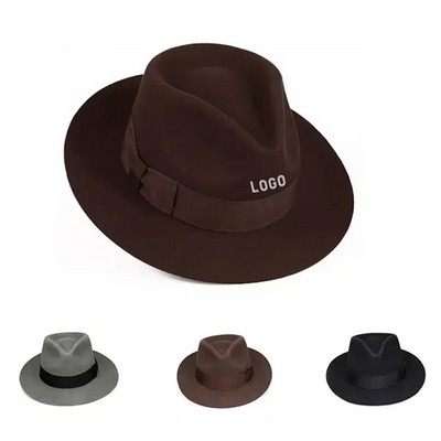 Classic Wool Fedora Hat