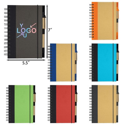 Eco Spiral Notebook with Pen