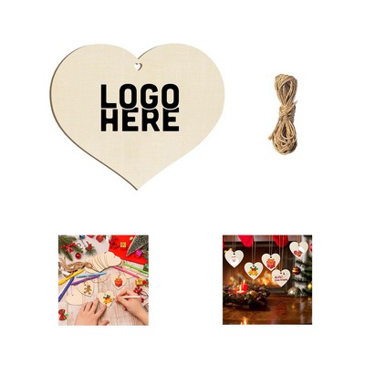 Natural Heart Wood Slices