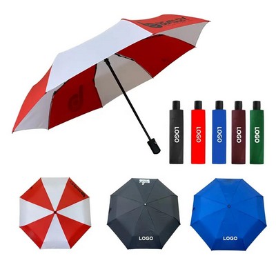 Auto-Open Folding Umbrella With Sleeve