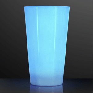 16 Oz. LED Blue Glow Cup for Party Drinks - BLANK