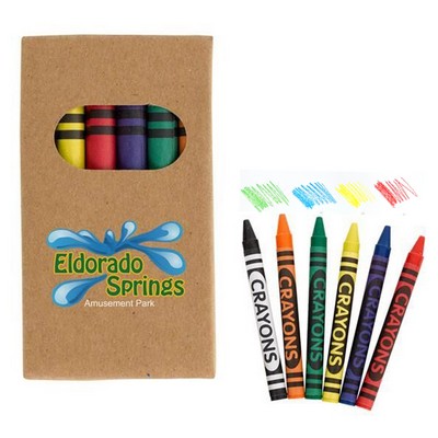 Non toxic 6-Piece Crayon Set