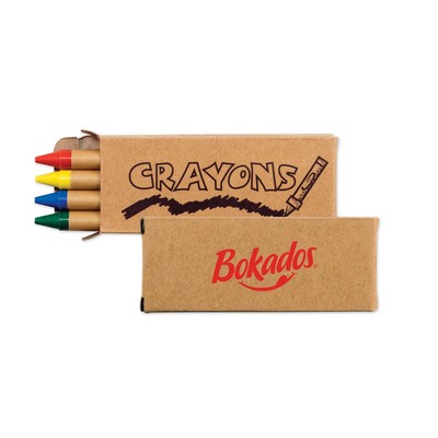 4-Pack Vibrant Crayons Set