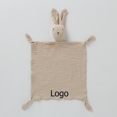 Organic Cotton Muslin Lovey Blanket Security Blanket