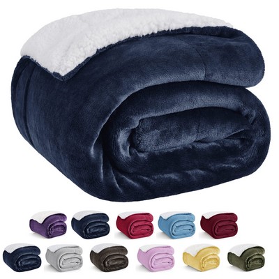 Soft Calming Sherpa Fleece Cozy Blanket