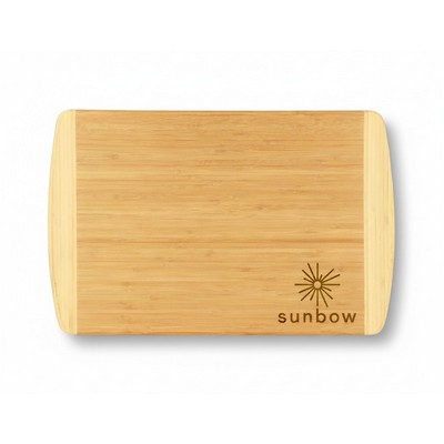 Two-Tone Bamboo Board - 18" x 12" - Personalized & Eco-Friendly