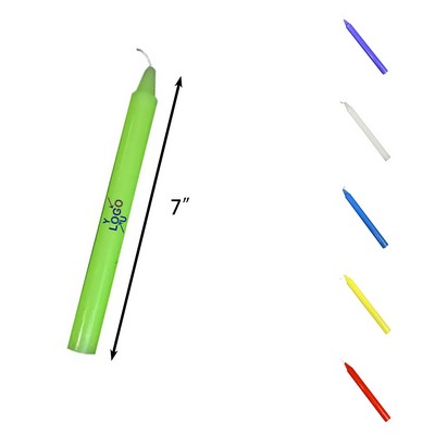 Vibrant No-Smoke Taper Candle