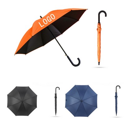 The Vented Auto Open Golf Umbrella with Hook Handle