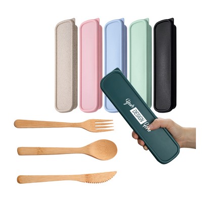 3-Piece Reusable Bamboo Cutlery Set