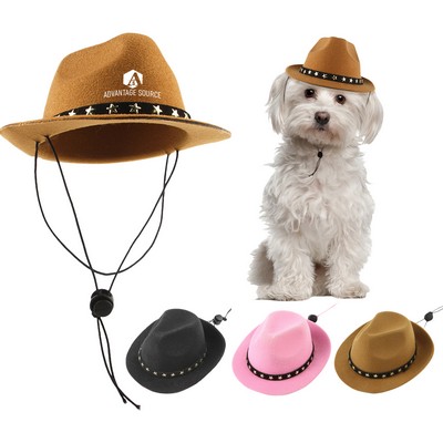 Adjustable Cowboy Pet Hat