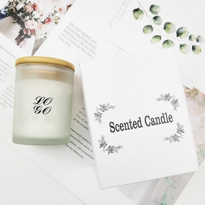 Glass Jar Aromatherapy Candle In Cardboard Gift Box