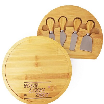 Bamboo Charcuterie Board with Hidden Knife Set