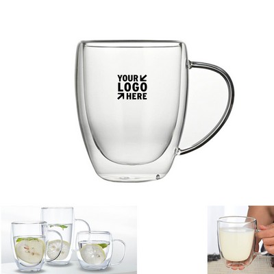 12 Oz Double-walled Glass Cup