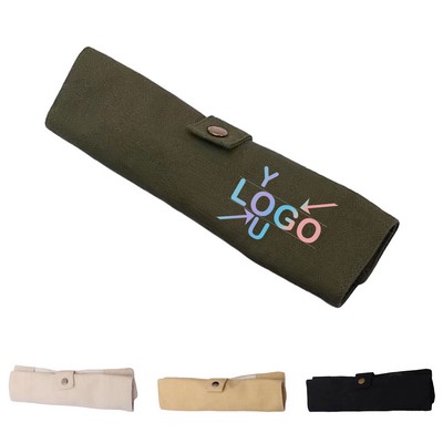 Bamboo Travel Cutlery Set With Pouch