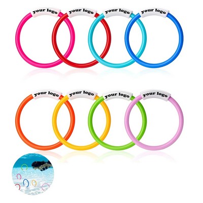 8pcs Diving Rings Underwater Training Swimming Diving Toys